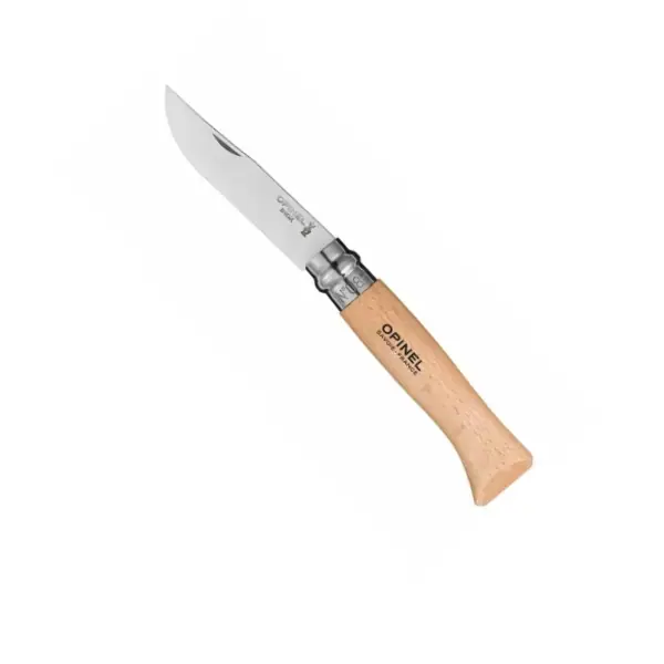 Opinel No. 8 lommekniv med træhåndtag til trekking og outdoor brug