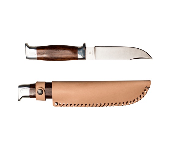 Vangedal Scoutkniv med säkerhetsrem och läderslida