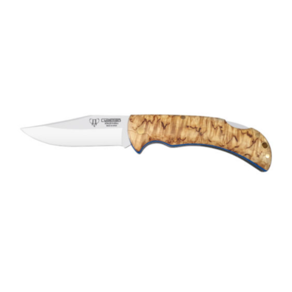 Cudeman Artemisa foldekniv med skaft i birketræ og rustfrit stål blad