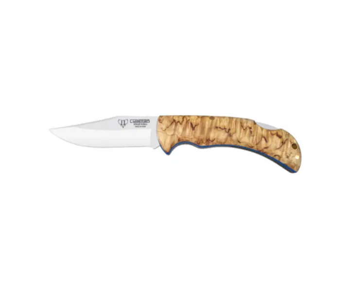 Cudeman Artemisa foldekniv med skaft i birketræ og rustfrit stål blad