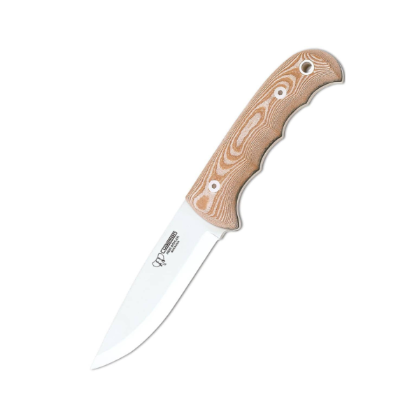 Cudeman Bushcraftkniv med Naturfärgat Micarta-handtag