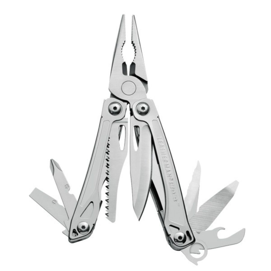 Leatherman Sidekick EDC multitool i rustfrit stål med tang, sav og flere funktioner