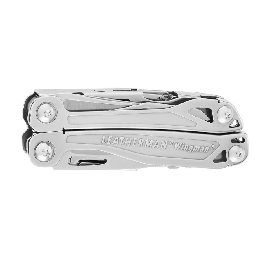 Leatherman Wingman EDC multitool i rustfrit stål med logo og kompakt design